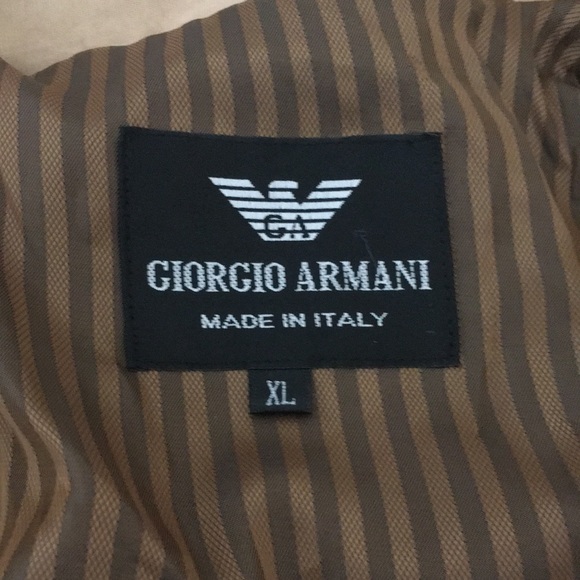 Giorgio Armani Tan Weather Jacket size XL - Picture 6 of 16